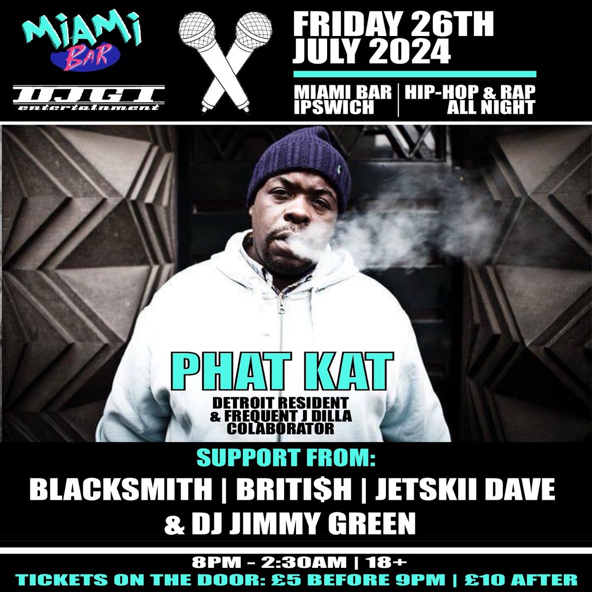 Phat Kat w\/Blacksmith, Briti$h, Jetskii Dave & DJ Jimmy Green