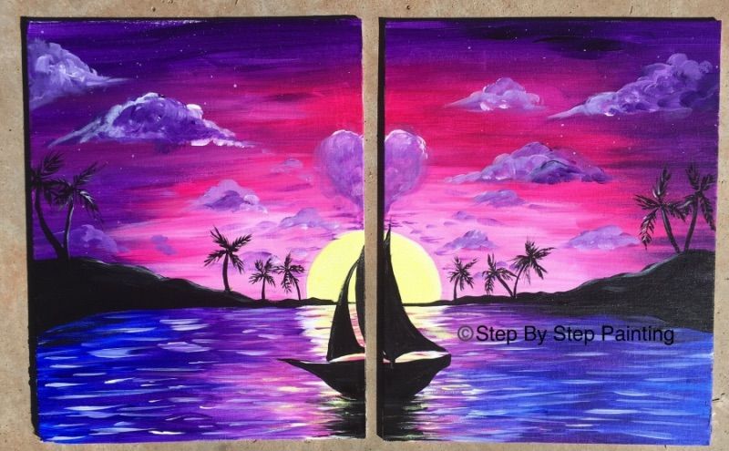 Paint & Sip at Vino Noir Tropical Sunset