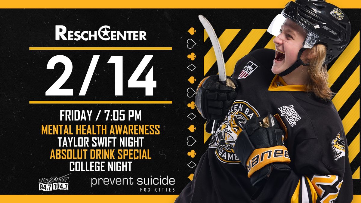 Green Bay Gamblers vs Madison Capitols - Mental Health Awareness