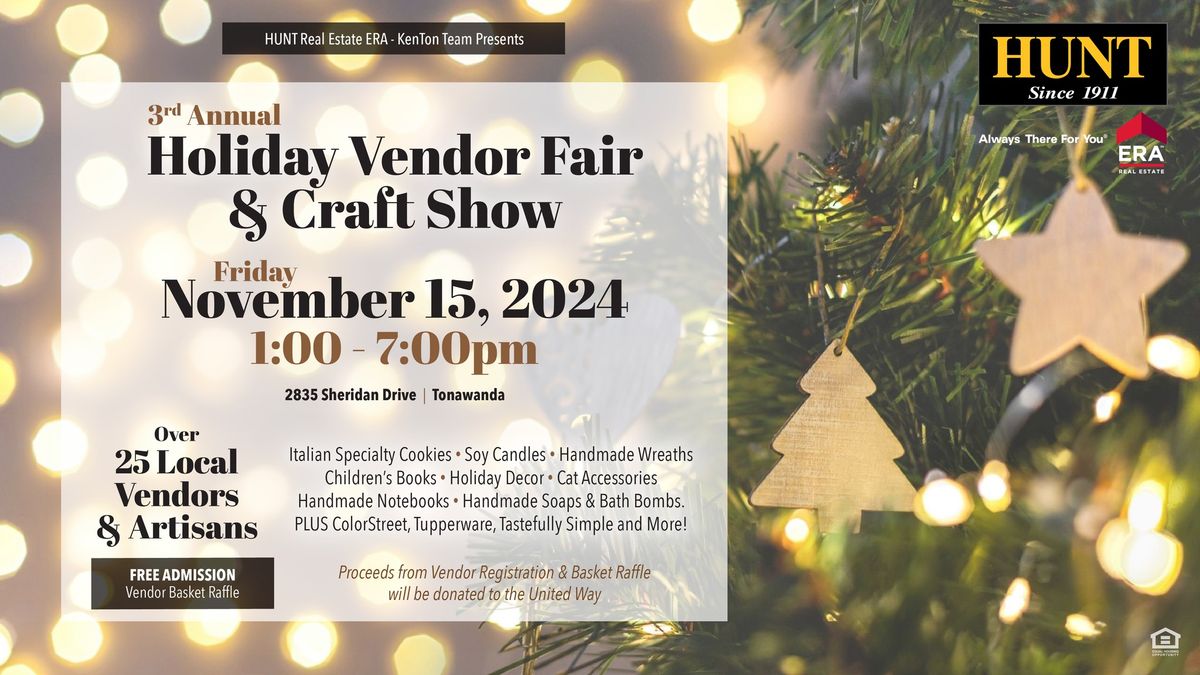 HUNT KenTon - Annual Holiday Vendor Fair and Craft Show