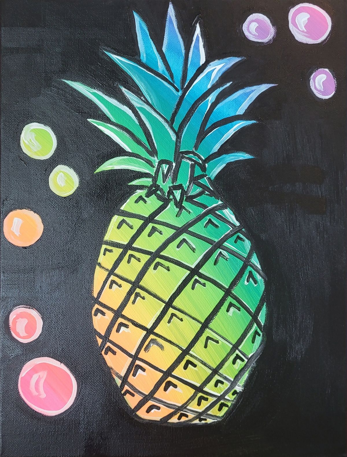 Class: Pineapple Under the Sea Painting with Lena