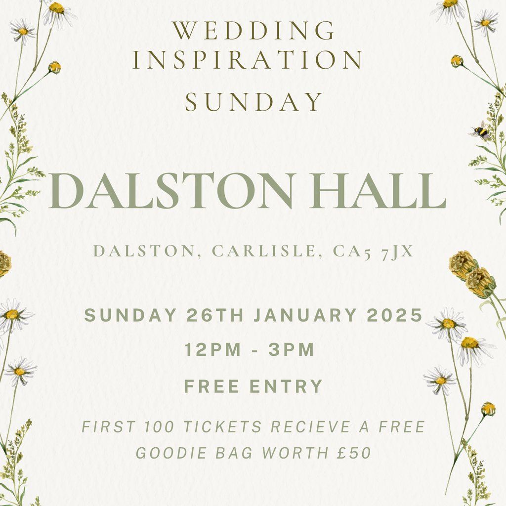 Dalston Hall Wedding Inspo Sunday