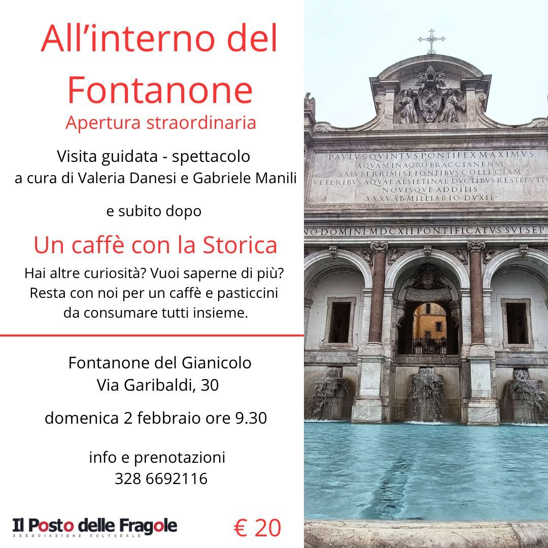 All'interno del Fontanone - Un caff\u00e8 con la Storica