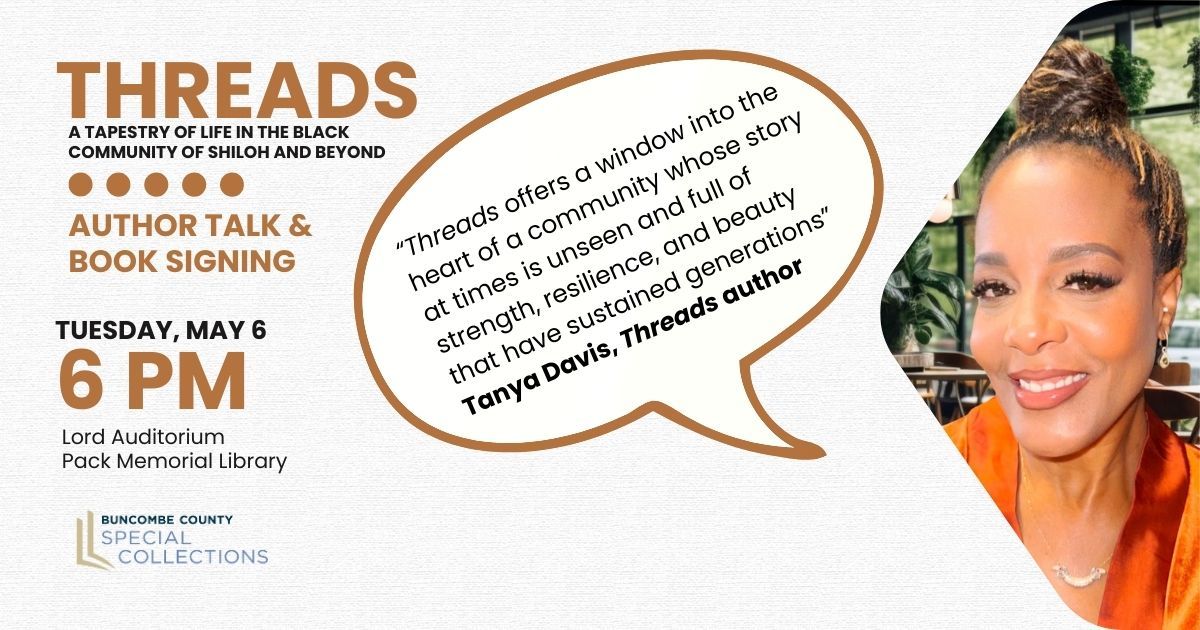 Author Event: Tanya Davis "Threads: A Tapestry of Life in the Black Community of Shiloh and Beyond"