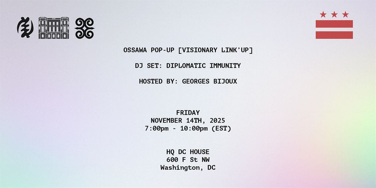 OSSAWA Eyewear Pop-Up | A Visionary Evening of Style & Connection