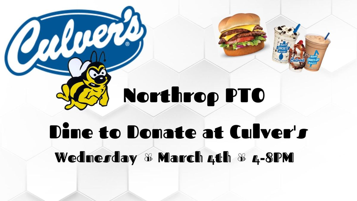 Dine to Donate at Culver's