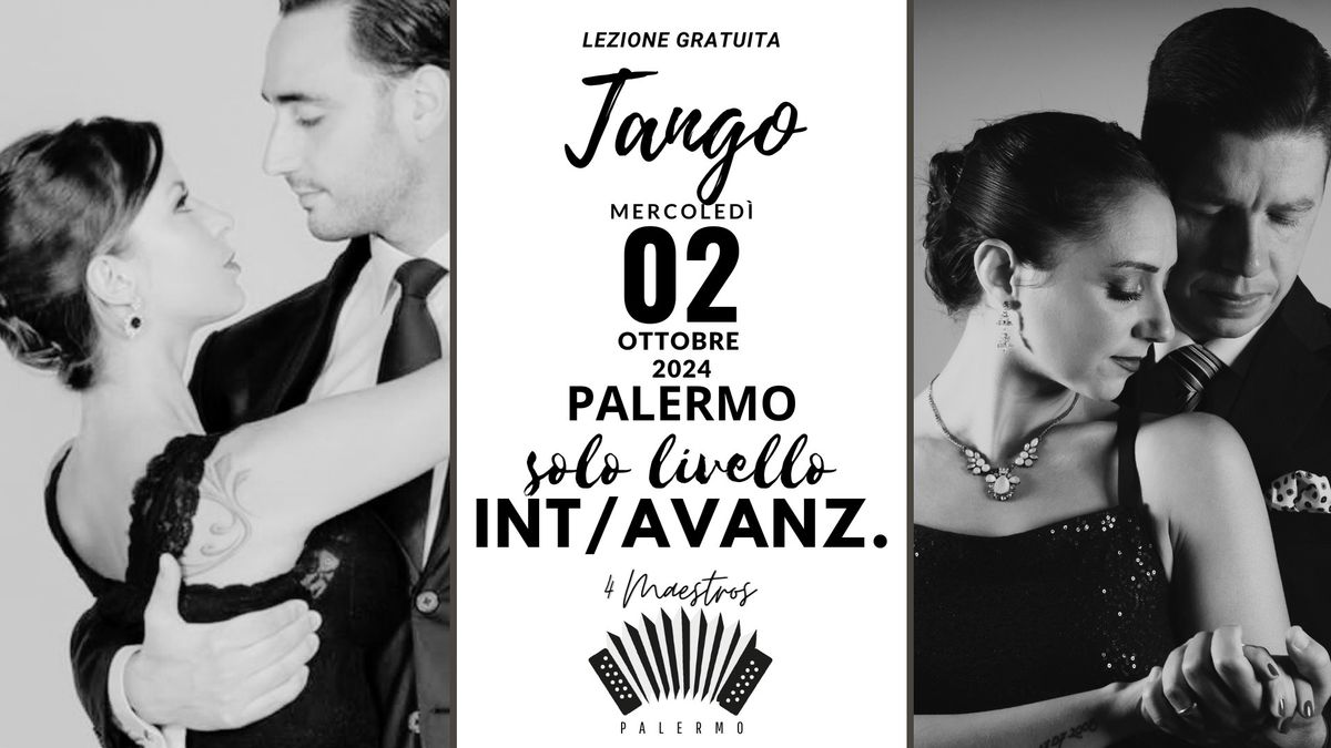 Tango Palermo: Lezione gratuita con i 4 Maestros