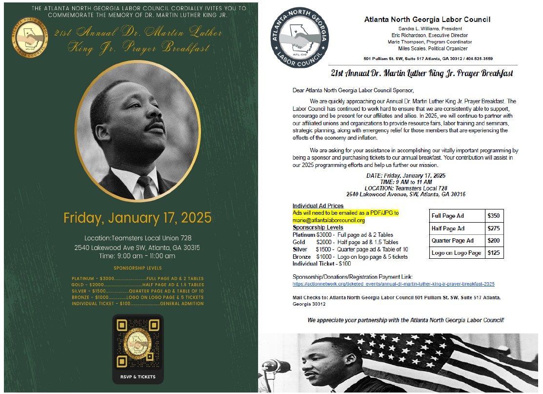 Dr. Martin Luther King Jr. Prayer Breakfast