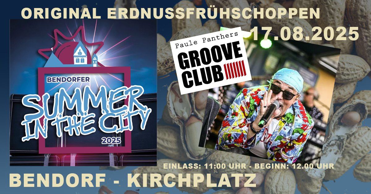 Original Erdnu\u00dffr\u00fchschoppen mit Paule Panters Groove CLub