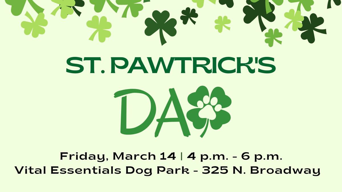 St. Pawtrick's Day at the Vital Essentials Dog Park 