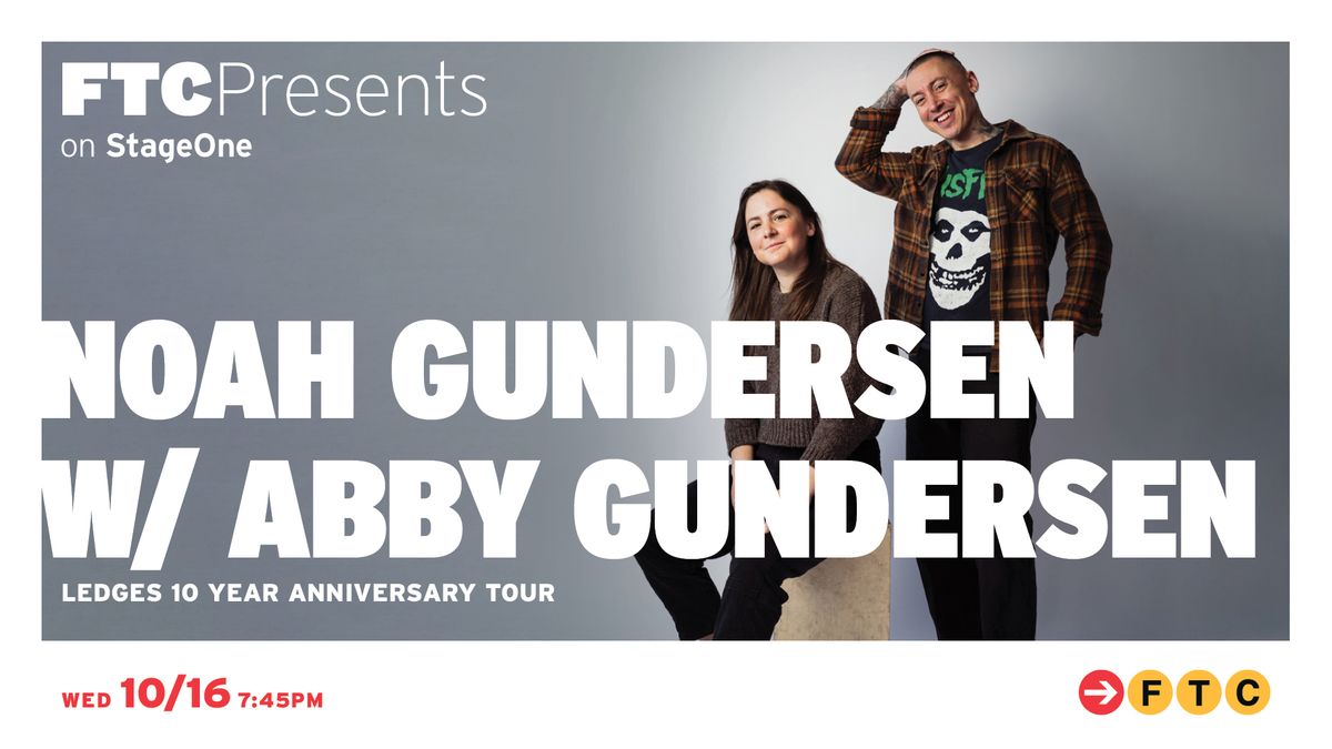 An Evening With: Noah Gundersen w\/ Abby Gundersen \u2022 Fairfield, CT \u2022 StageOne