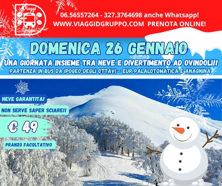 TRA NEVE E DIVERTIMENTO AD OVINDOLI "MONTE MAGNOLA" !