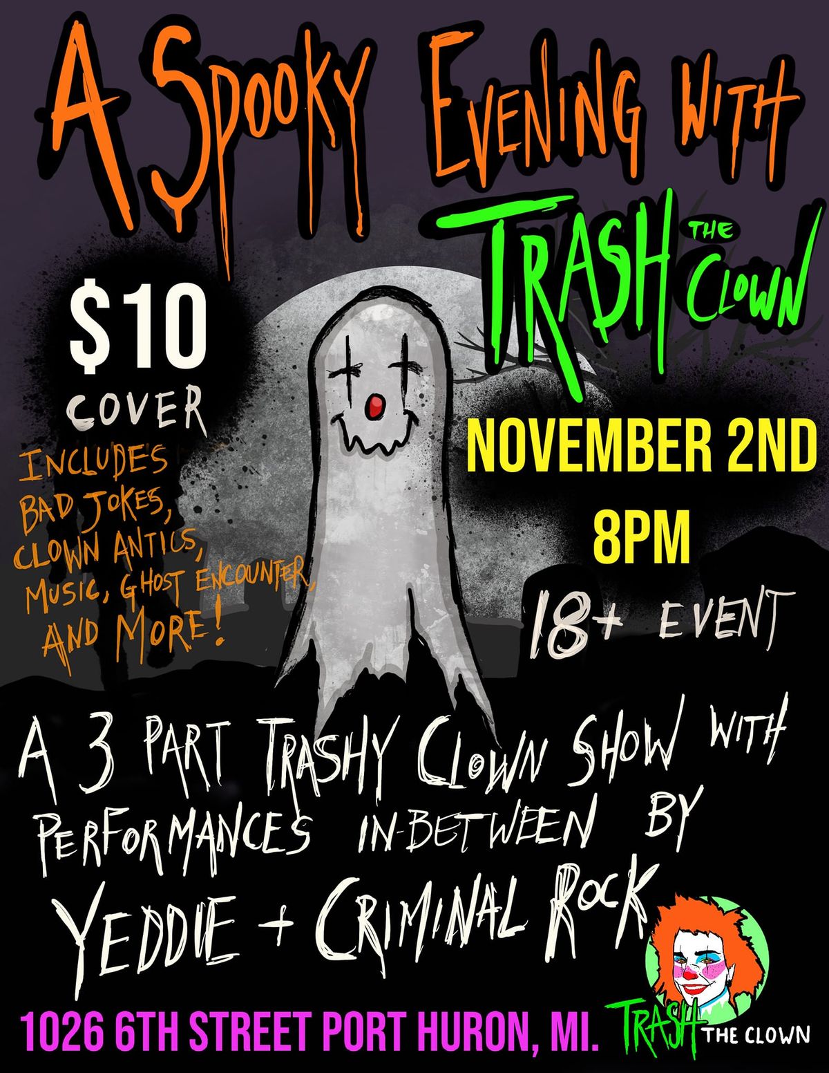 A Spooky Evening with Trash the Clown