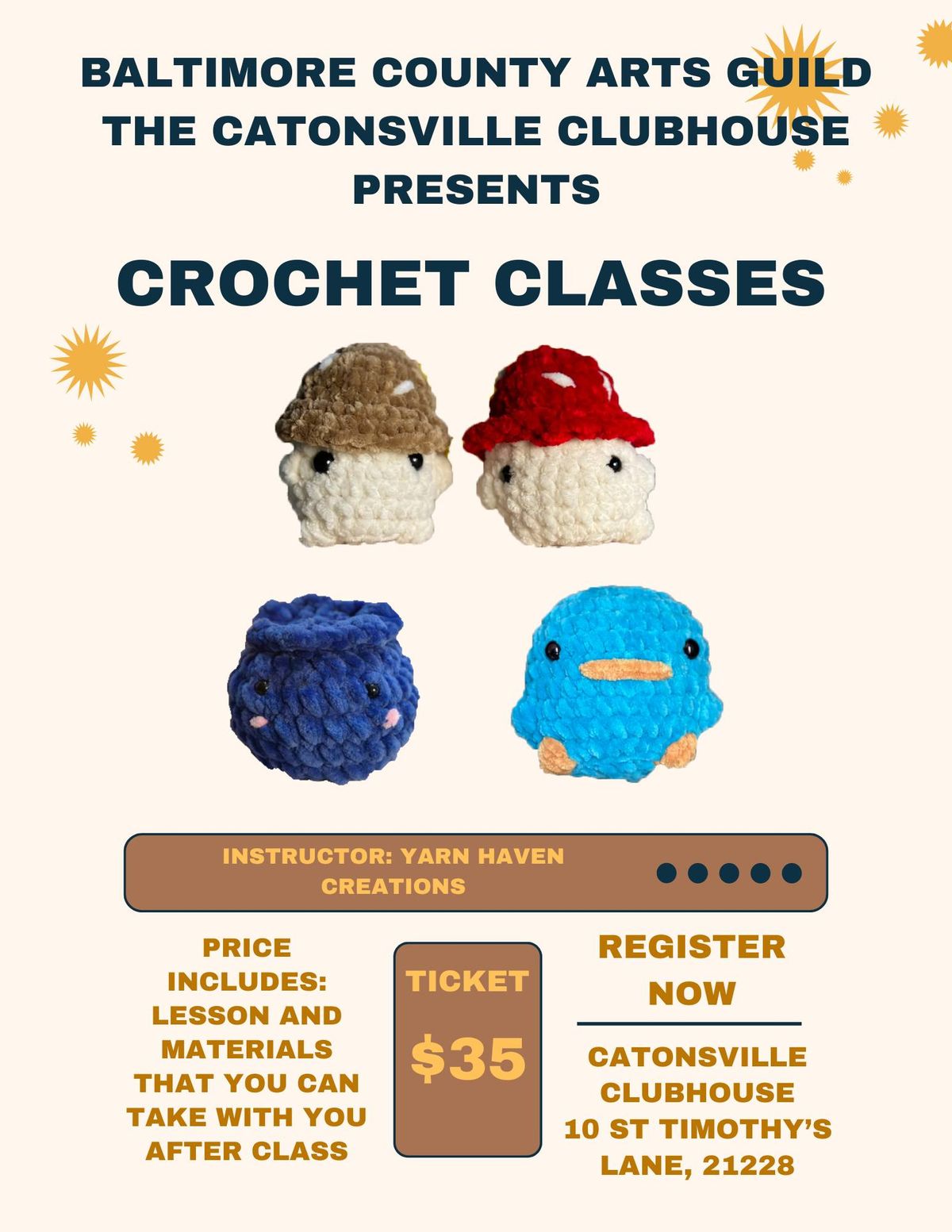 Crochet Class by Yarn Haven Creations