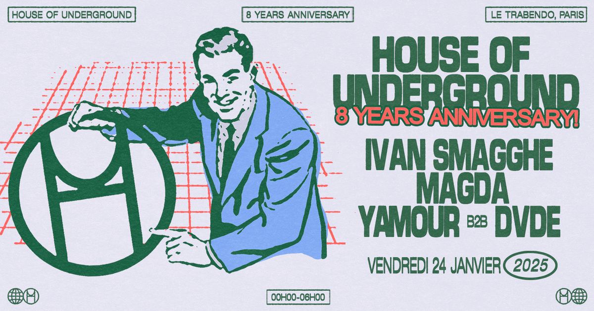 House of Underground 8 Years : Ivan Smagghe, Magda, Yamour B2B DVDE