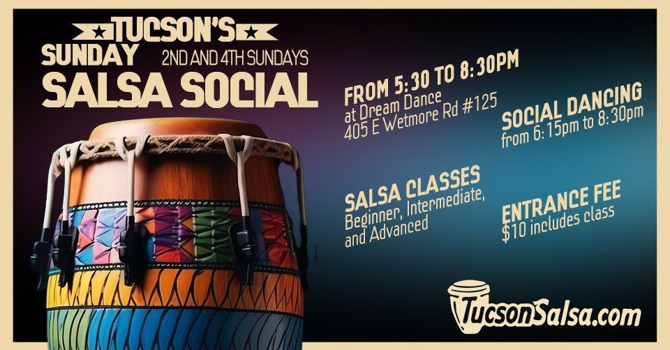 Come dance with us at Tucson's Sunday Salsa Social \u2764\ufe0f