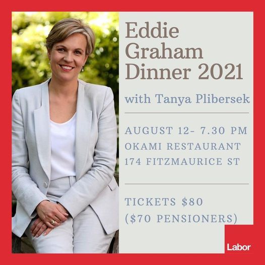 Eddie Graham Dinner with Tanya Plibersek