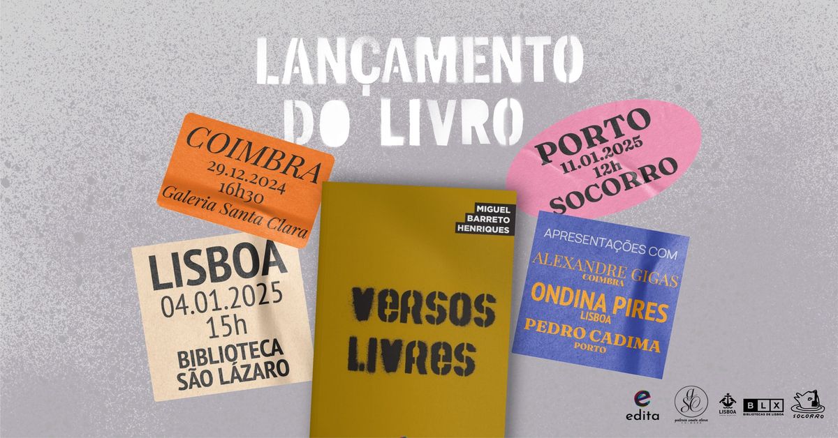 Lan\u00e7amento do livro "Versos Livres"