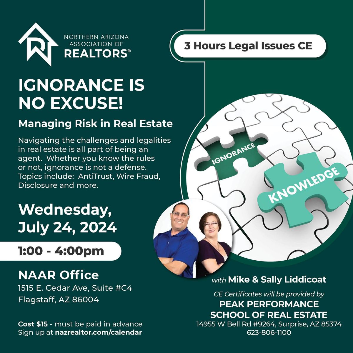 Ignorance Is No Excuse! (Real Estate Legal Issues)