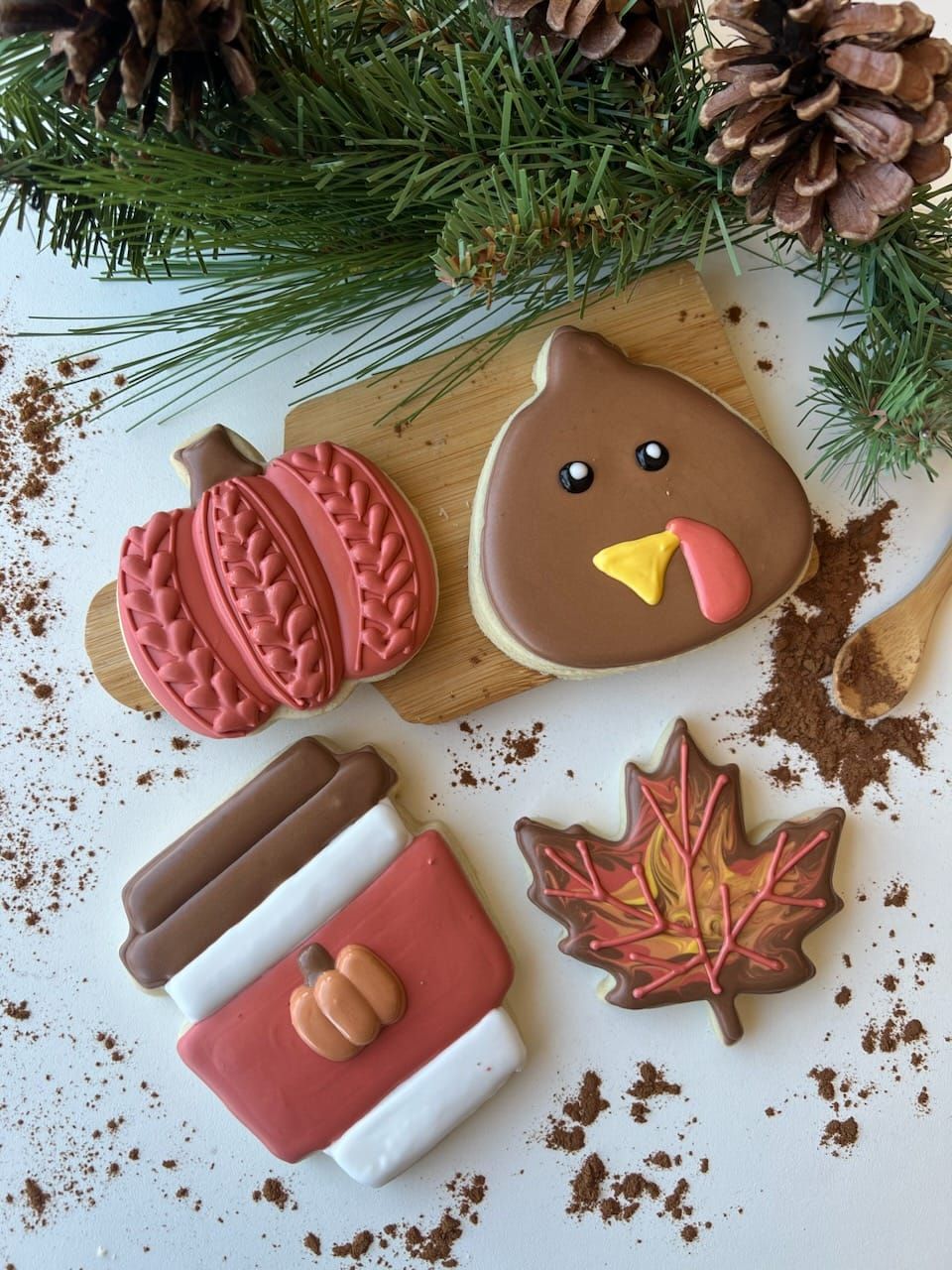 \ud83c\udf42\ud83e\udd83 Fall\/Thanksgiving Cookie Decorating Class with Flour Child Bakery \ud83e\udd83\ud83c\udf42