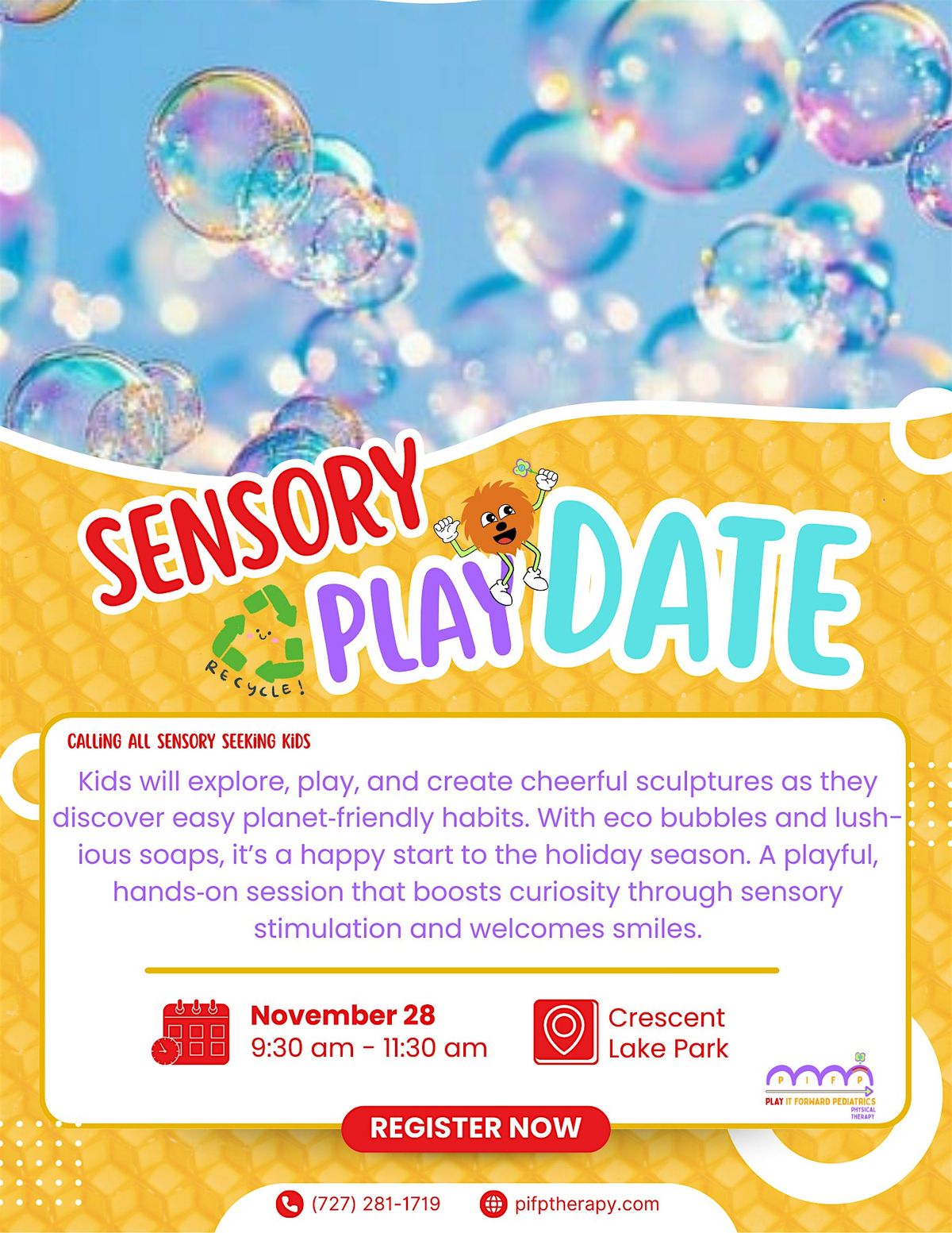 Sensory Play Date - Play It Forward Pediatrics