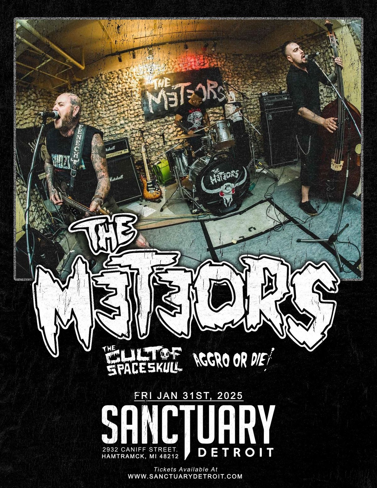 The Meteors, The Cult of Spaceskull, Aggro or Die! at The Sanctuary 1\/31\/25