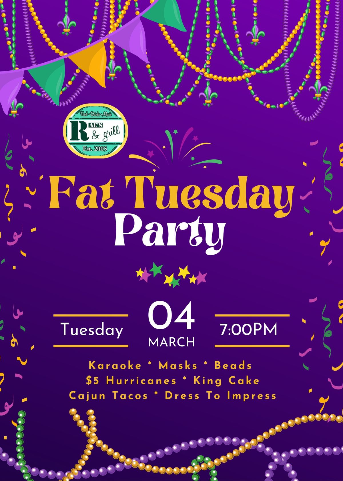 Fat Tuesday Party! 