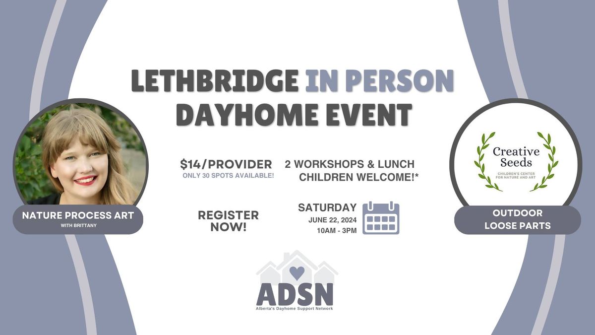 Lethbridge In-Person Dayhome Workshop