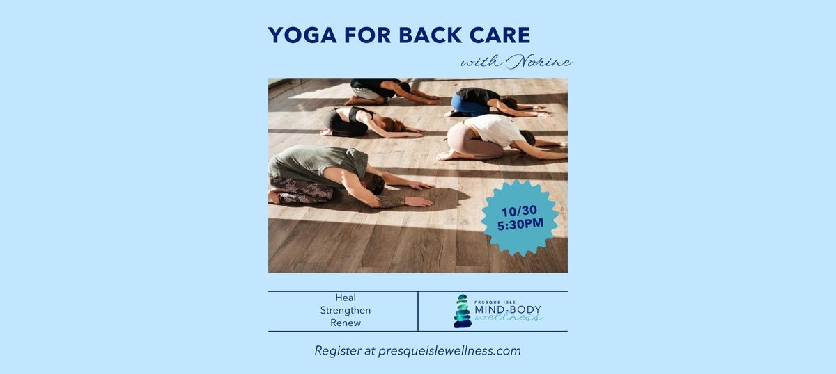 Yoga For Back Care with Norine