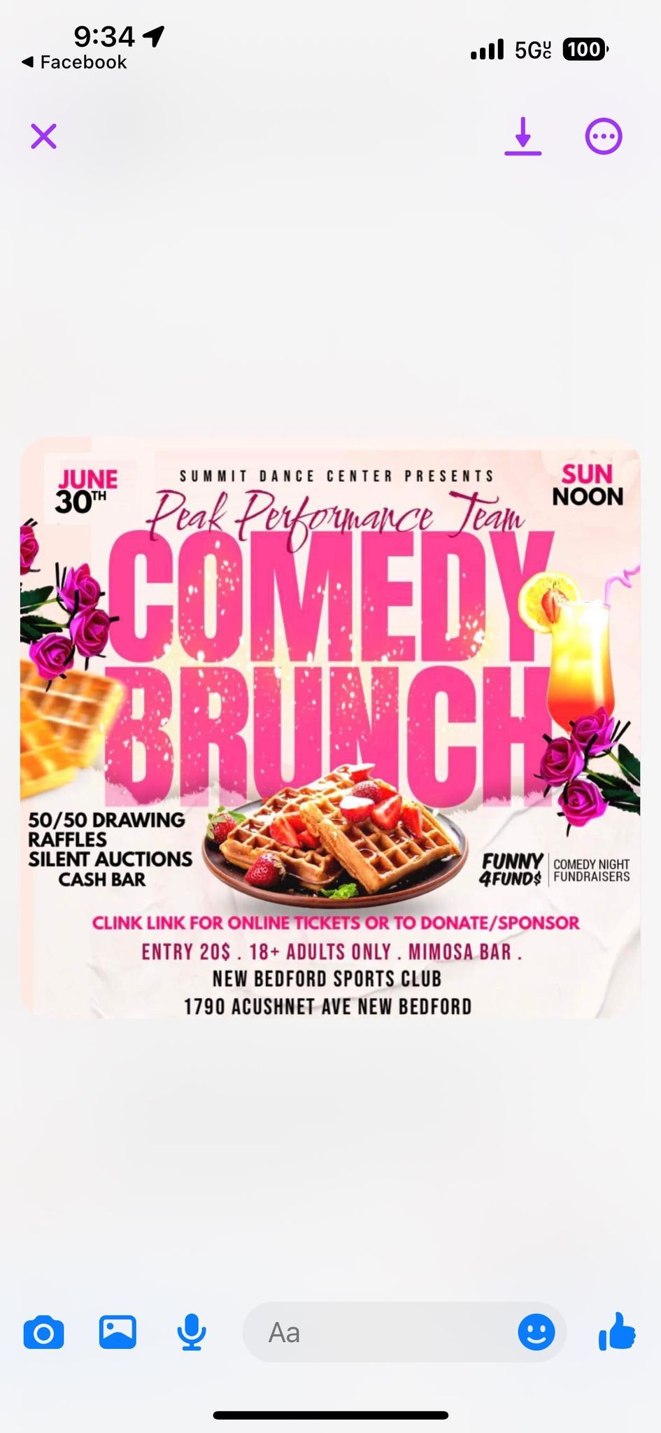 Peak Performance Team Comedy Brunch 