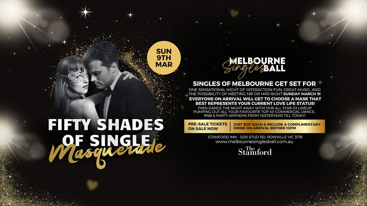 Fifty Shades Of Single Party at Stamford Inn, Rowville!