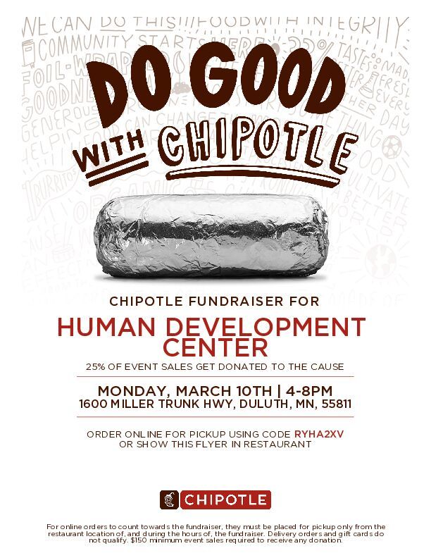 Chipotle Fundraiser for HDC