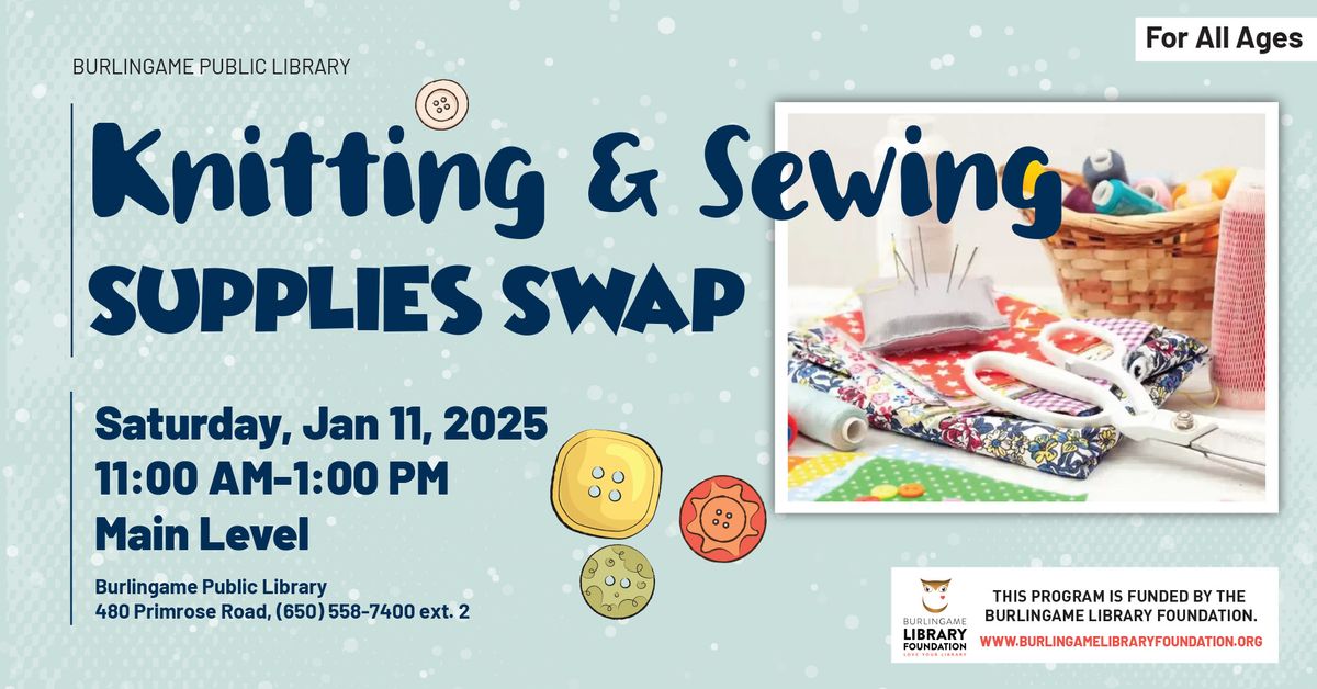 Knitting & Sewing Supplies Swap