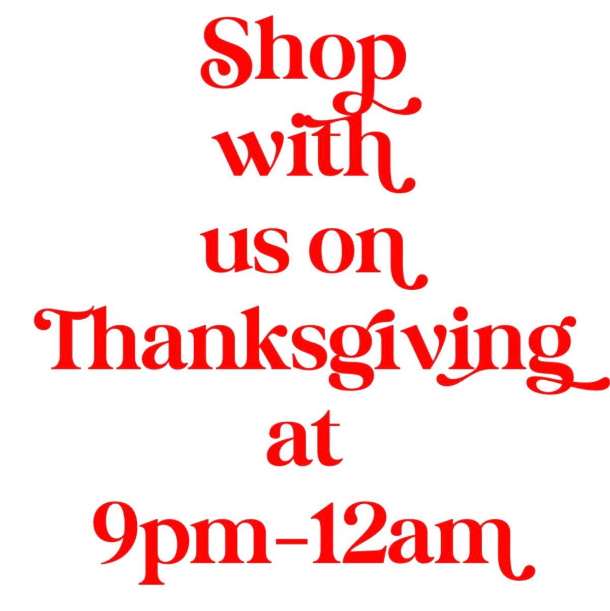 Annual Thanksgiving Day Sale