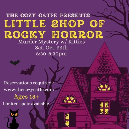 Little Shop of Rocky Horror Murder Mystery with kitties