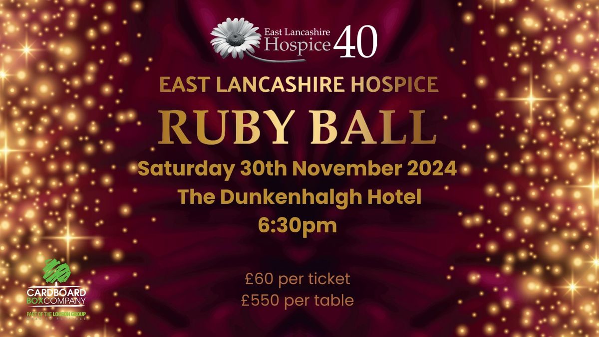 East Lancashire Hospice Ruby Ball 