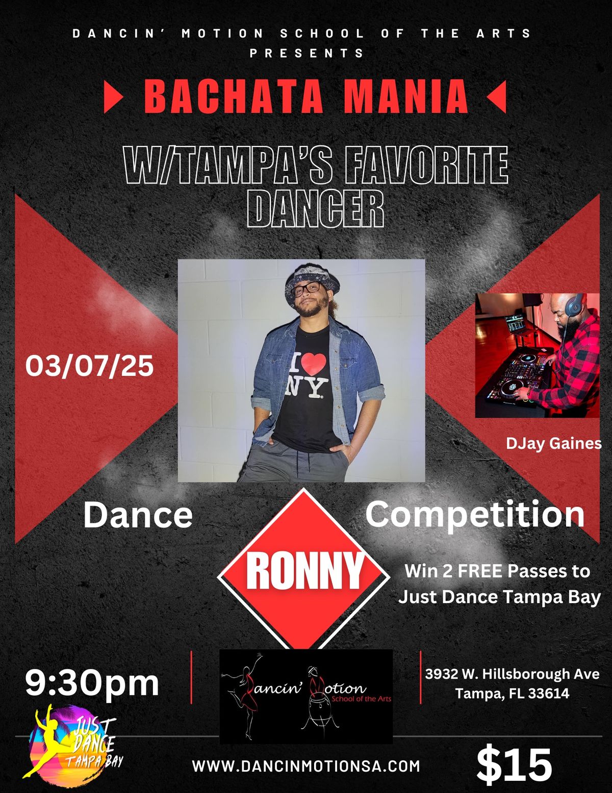 Bachata Mania w\/Tampas Favorite Dancer *Bachata Dance Competition*