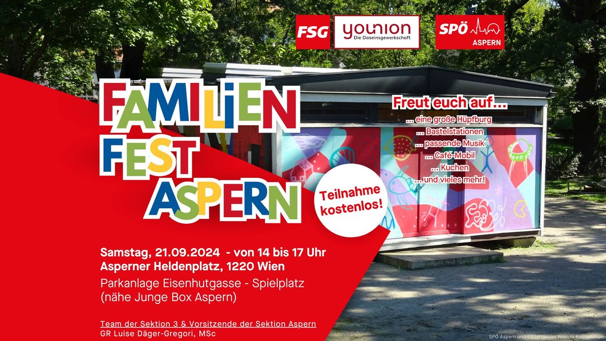 Familien Fest Aspern (mit gro\u00dfer H\u00fcpfburg und mehr!)