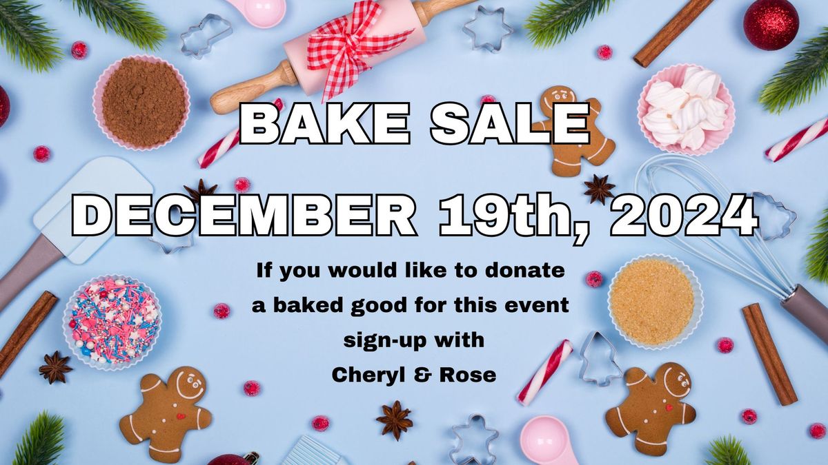 Senior Center Bake Sale