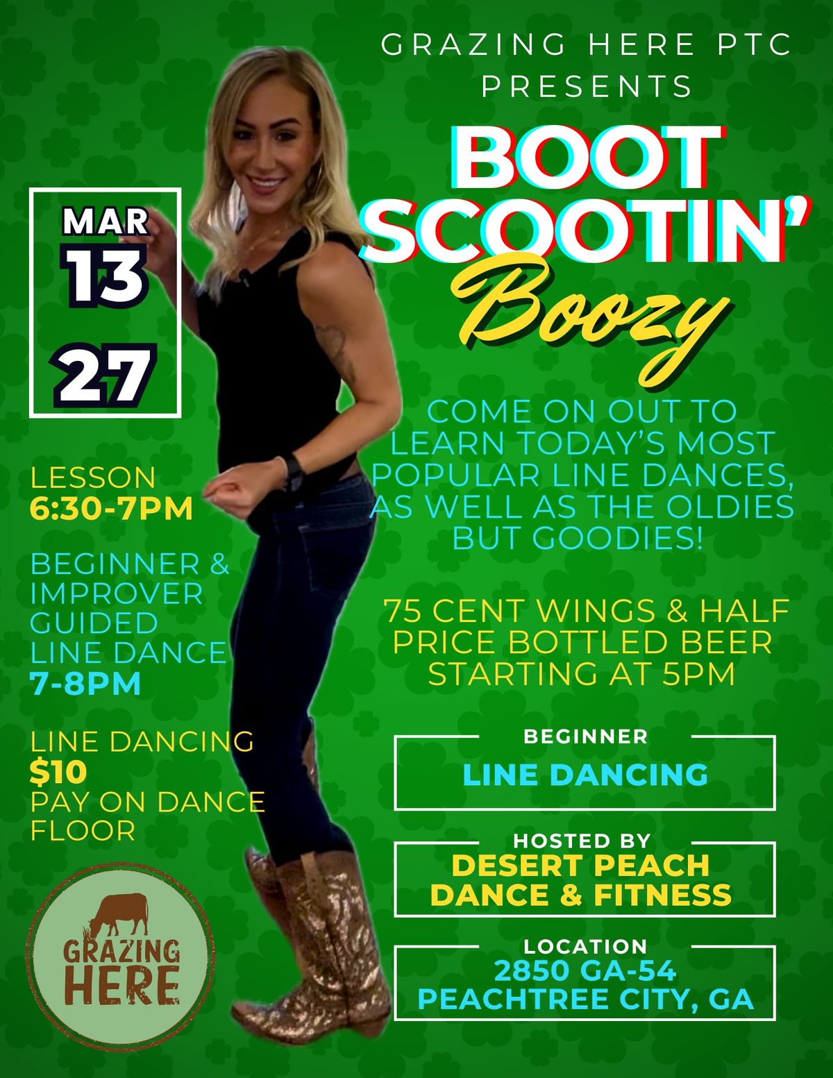 Line Dancing St Patty's Day Style