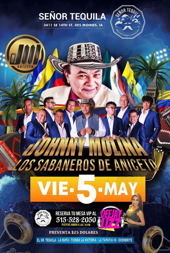 Johnny Molina & Los Sabaneros de Aniceto + DJ LIZZ