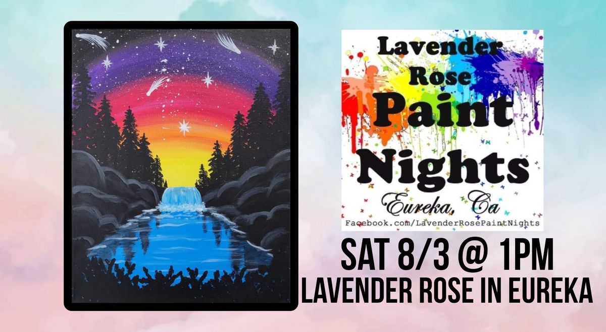 Waterfall Paint Class at Lavender Rose 