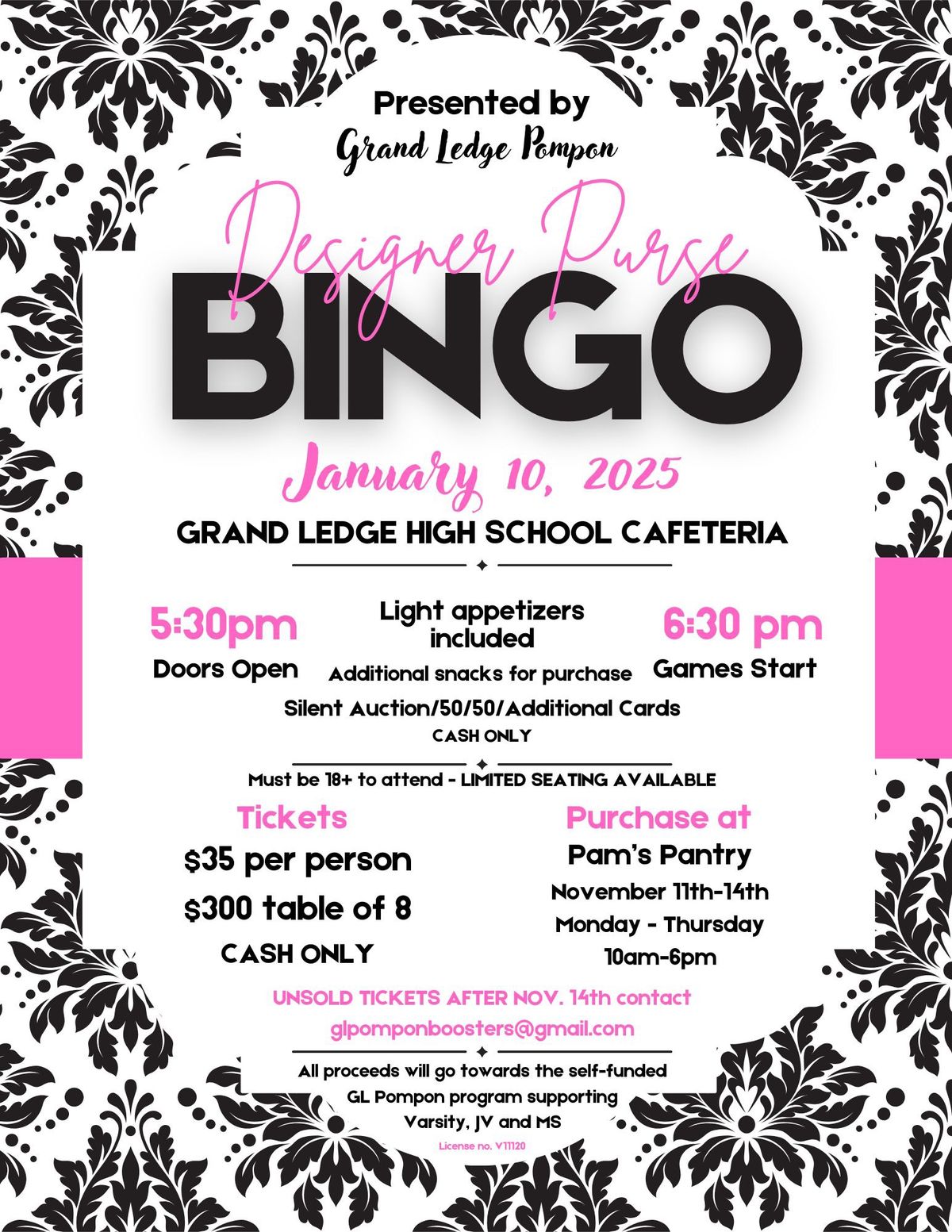 Designer Purse Bingo