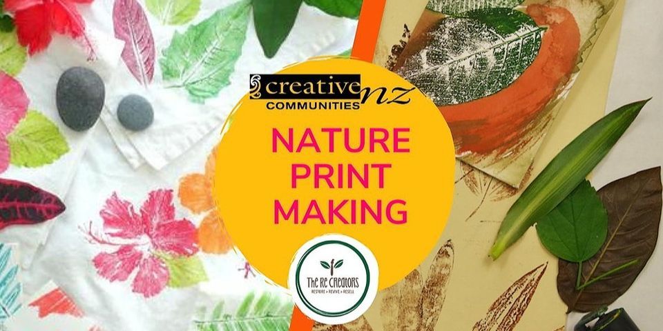  Nature Printmaking, Gribblehirst Community Hub,  Tuesday 4 October 10am - 12 noon