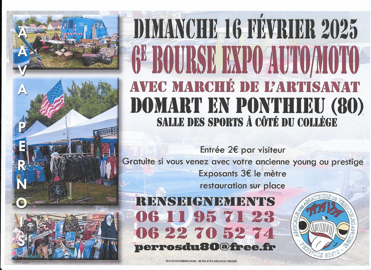 6\u00e8me Bourse expo auto \/ moto - Domart en Ponthieu (80)