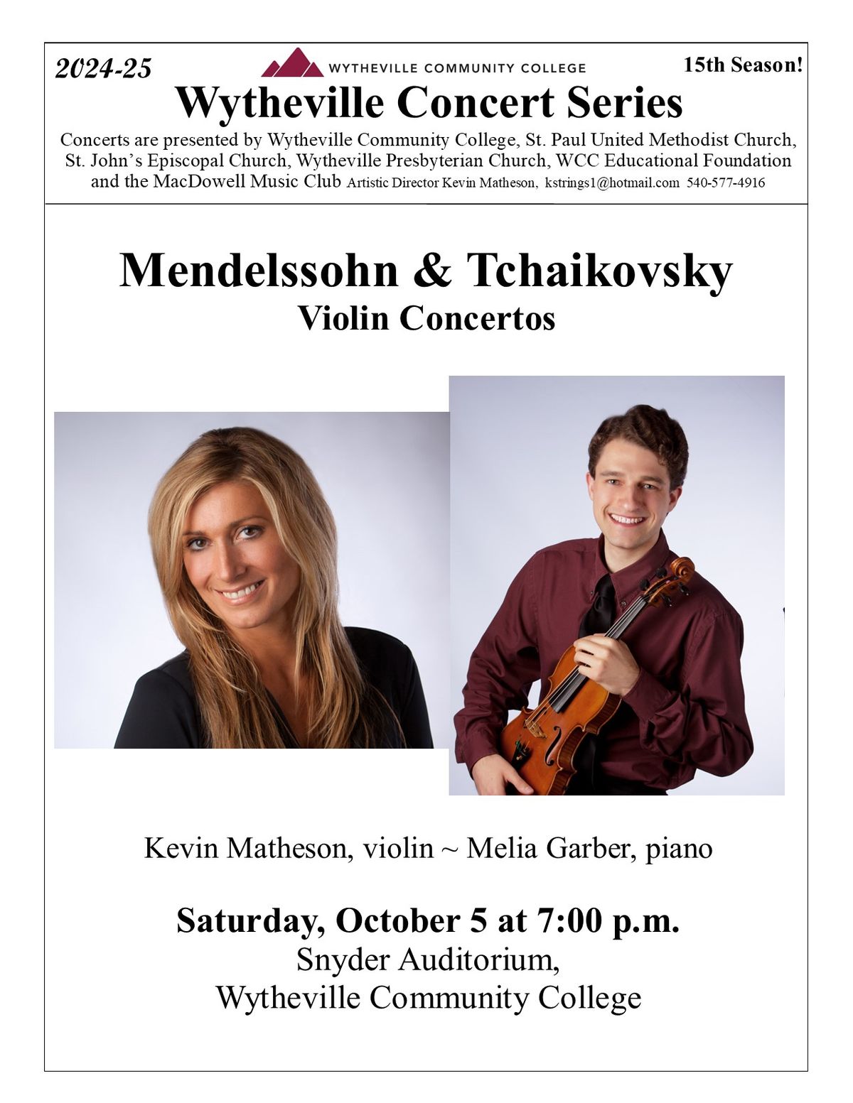 Mendelssohn & Tchaikovsky Violin Concertos