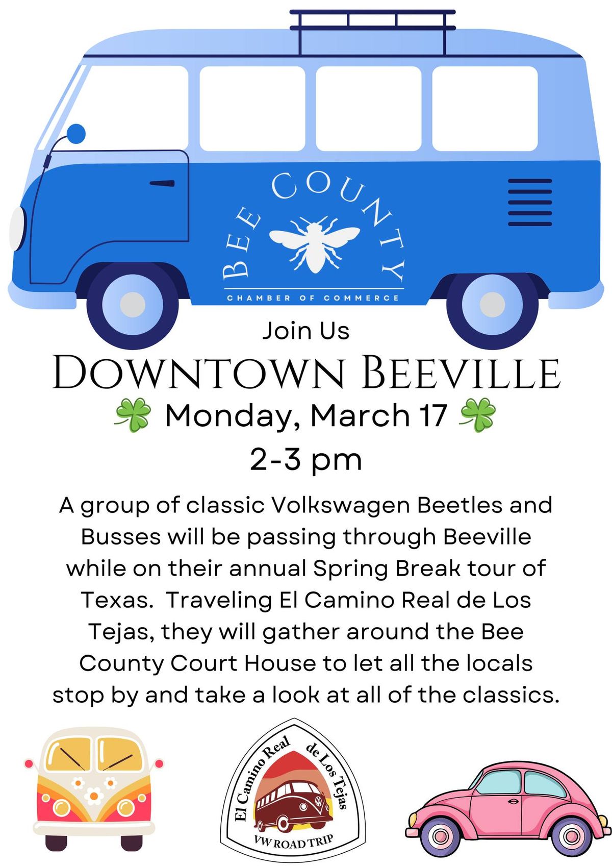 El Camino Real de Los Tejas visits Downtown Beeville