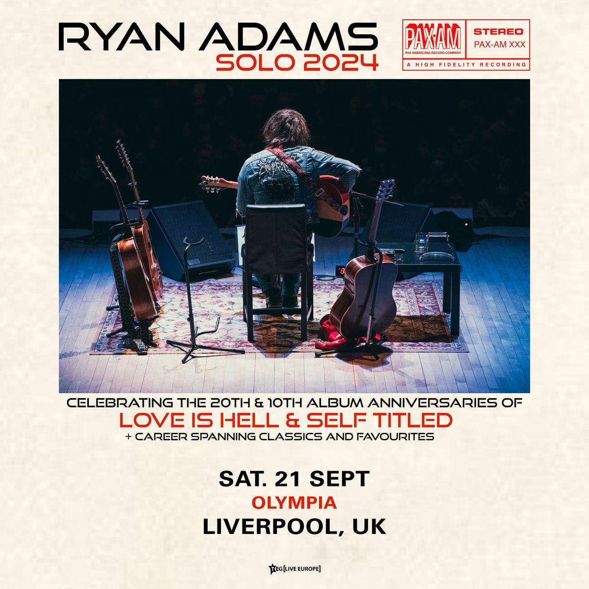 Ryan Adams Live at Liverpool Olympia