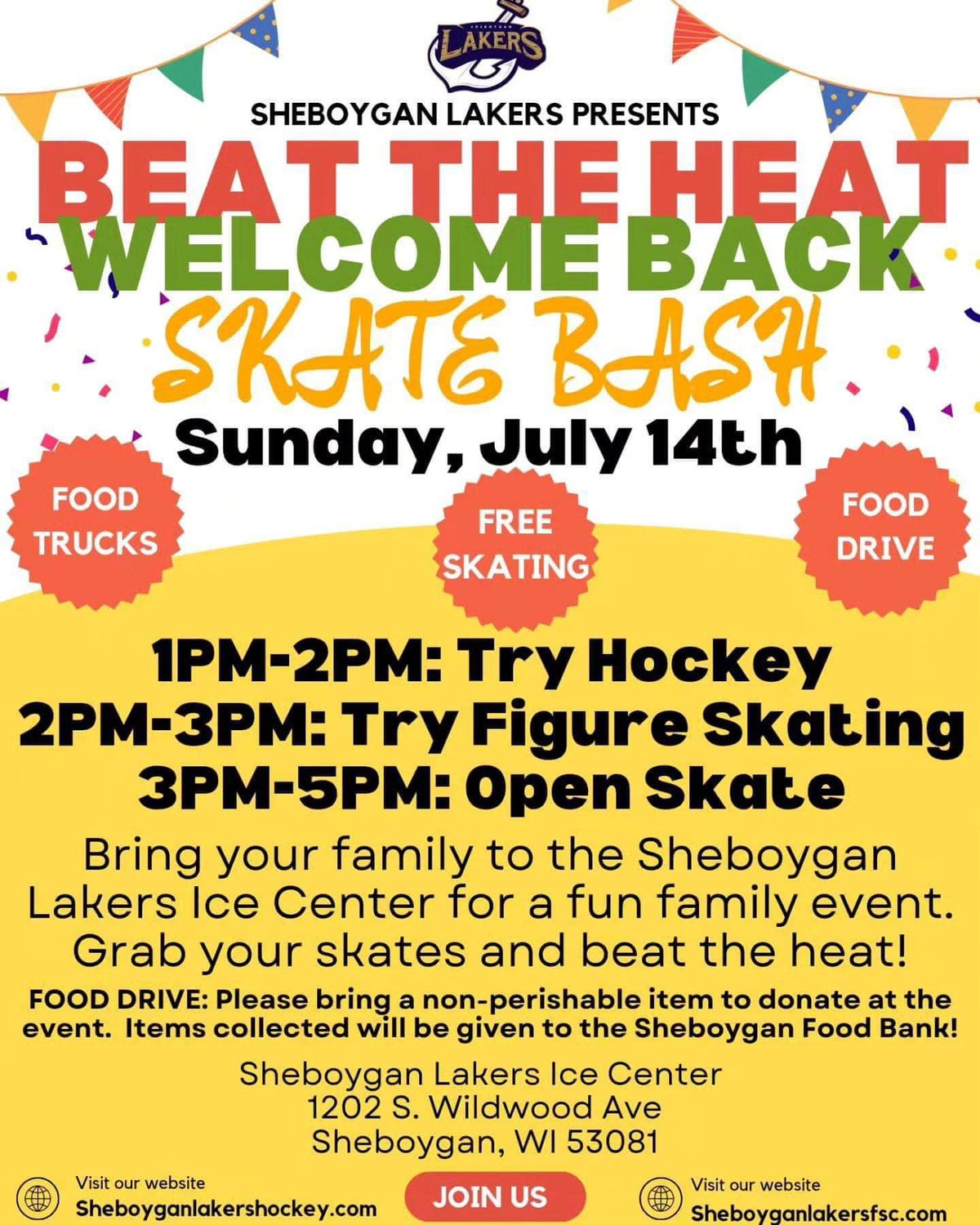 Beat the Heat - Welcome Back Skate Bash on Sunday, July 14th