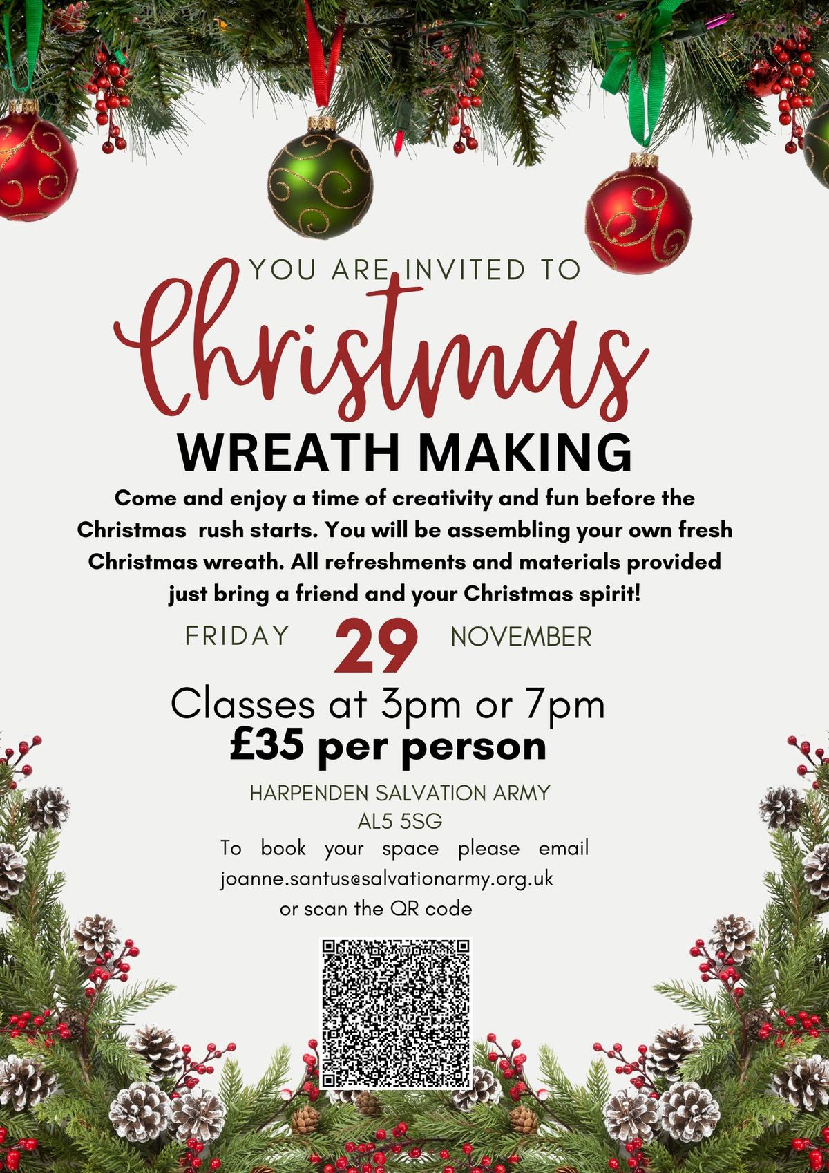 Christmas Wreath Making Workshop